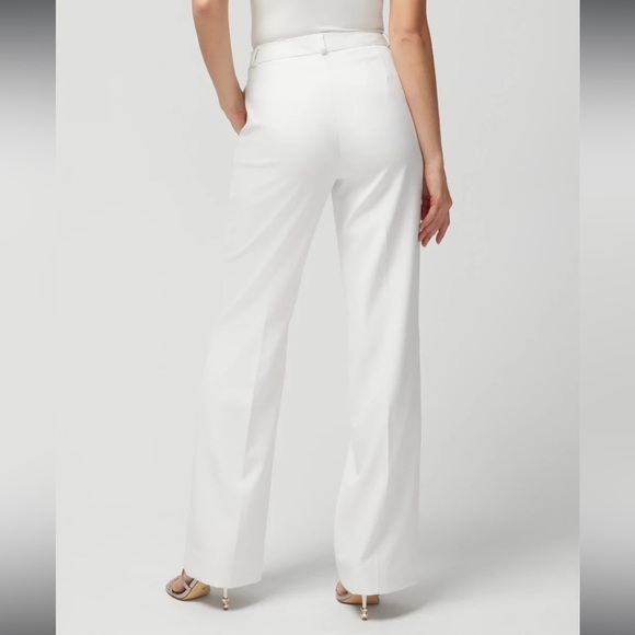 NWT White House Black Market Luna Wide Leg Trousers White Women’s Size 14 Short - Picture 4 of 13